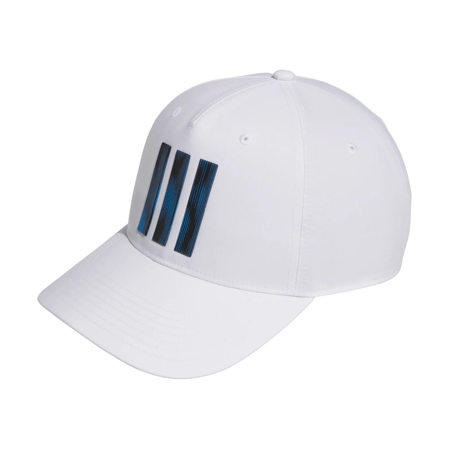 Casquette Adidas à imprimé Tour 3 bandes - Blanc