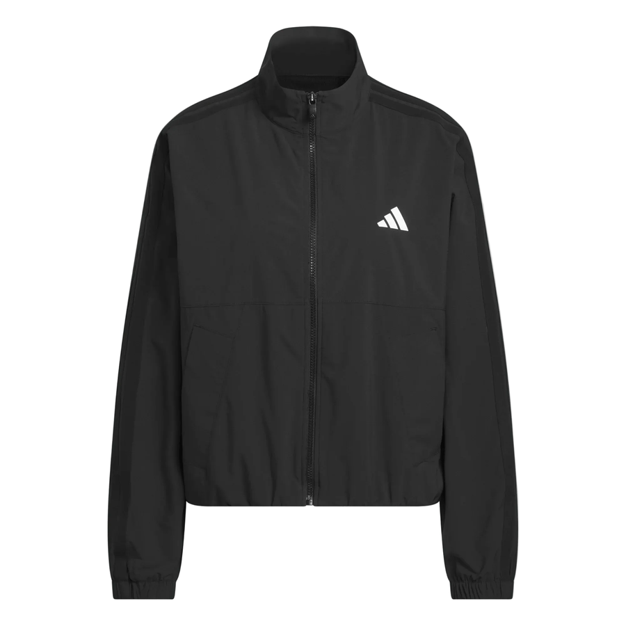 Adidas Ladies Beyond the Course Textured Golf Jacket - Black