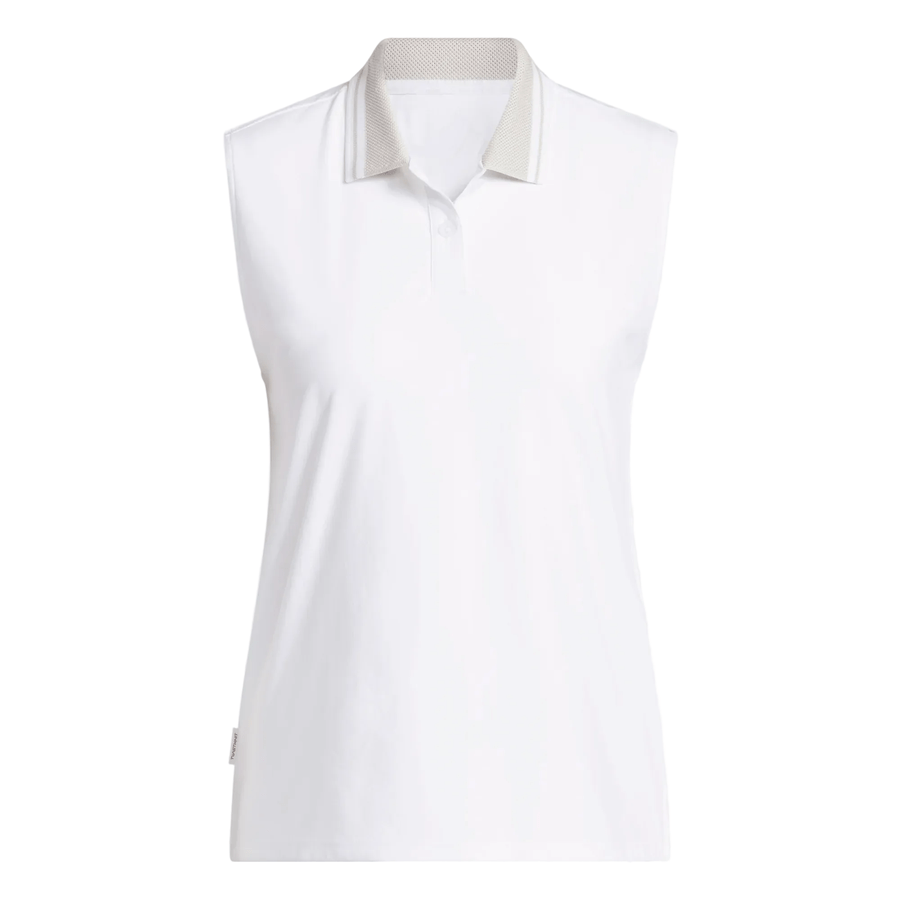 Adidas Ladies Beyond The Course Twistknit Sleeveless Polo Shirt