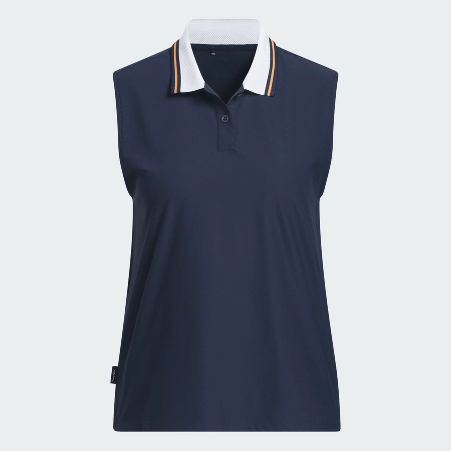 Adidas Ladies Beyond The Course Twistknit Sleeveless Polo Shirt