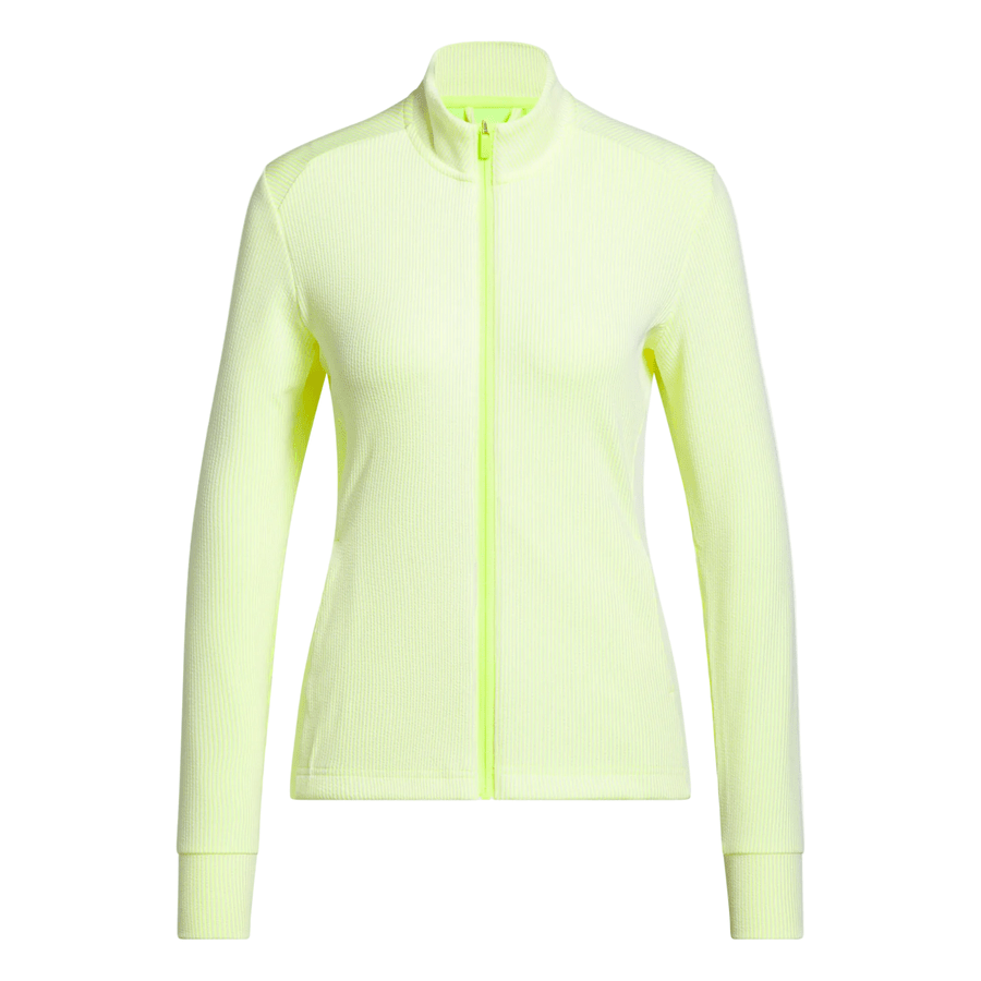 Adidas Ladies Performance Texture Full Zip Jacket - Green