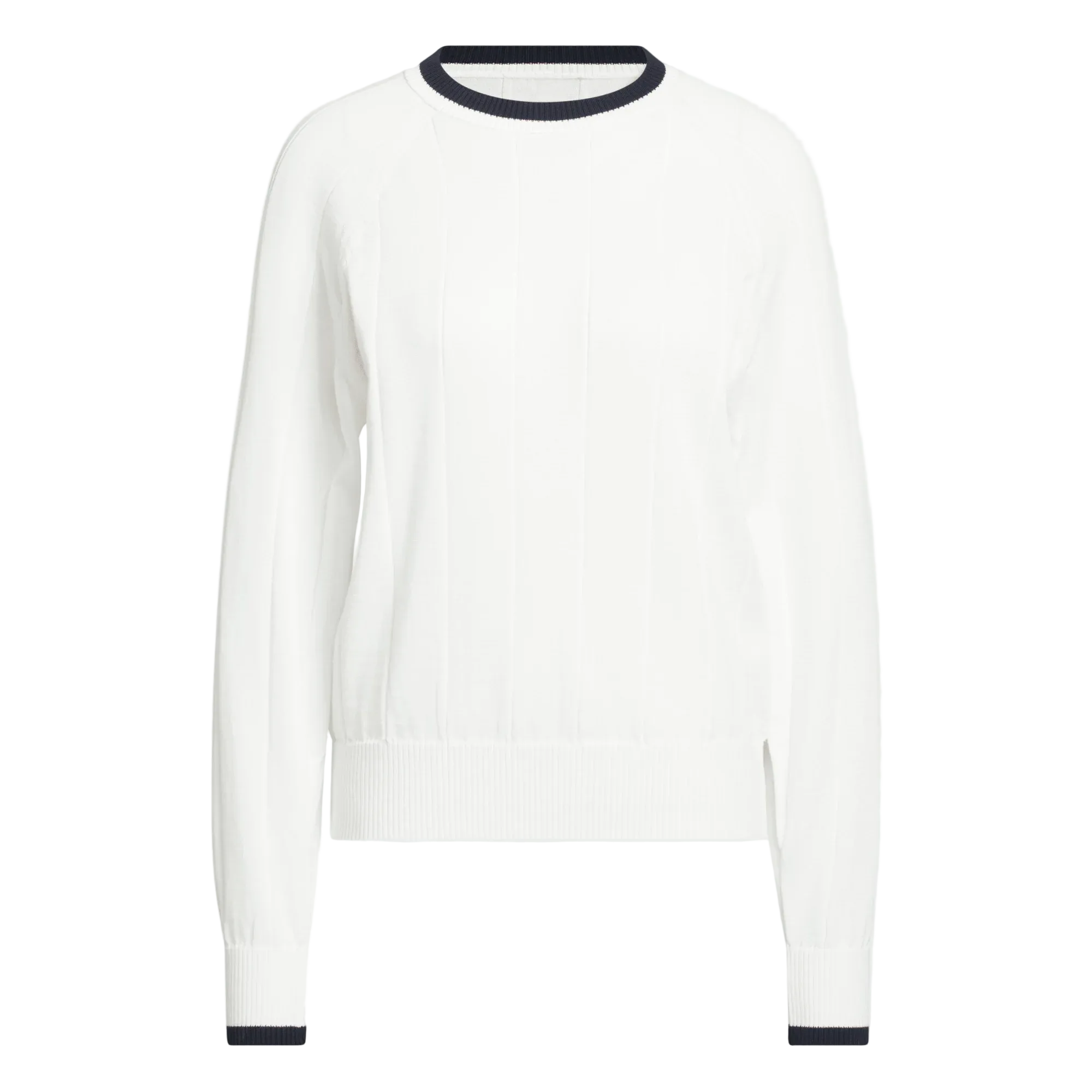 Adidas Ladies Ultimate365+ Knit Crew Sweater - White