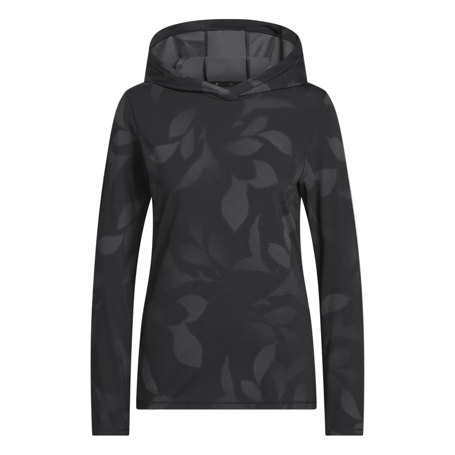 Adidas Ladies Ultimate365 Cool Feeling Printed Hoodie - Black