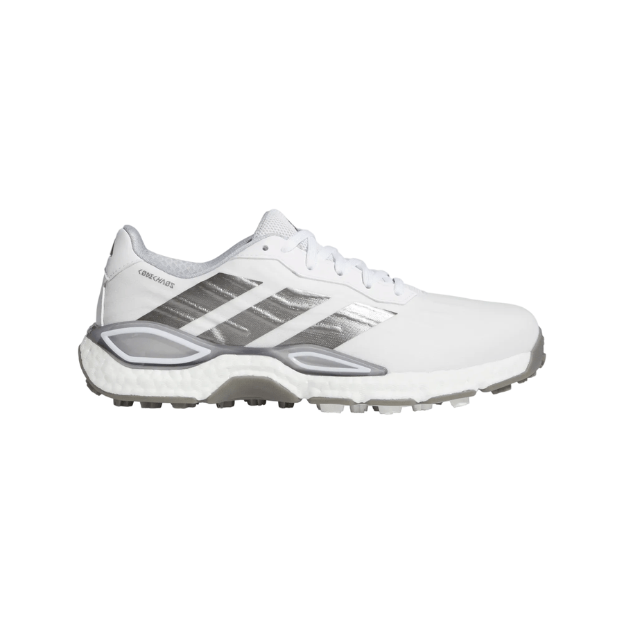 Adidas Codechaos 27 Chaussures de golf sans crampons - Blanc/Argent