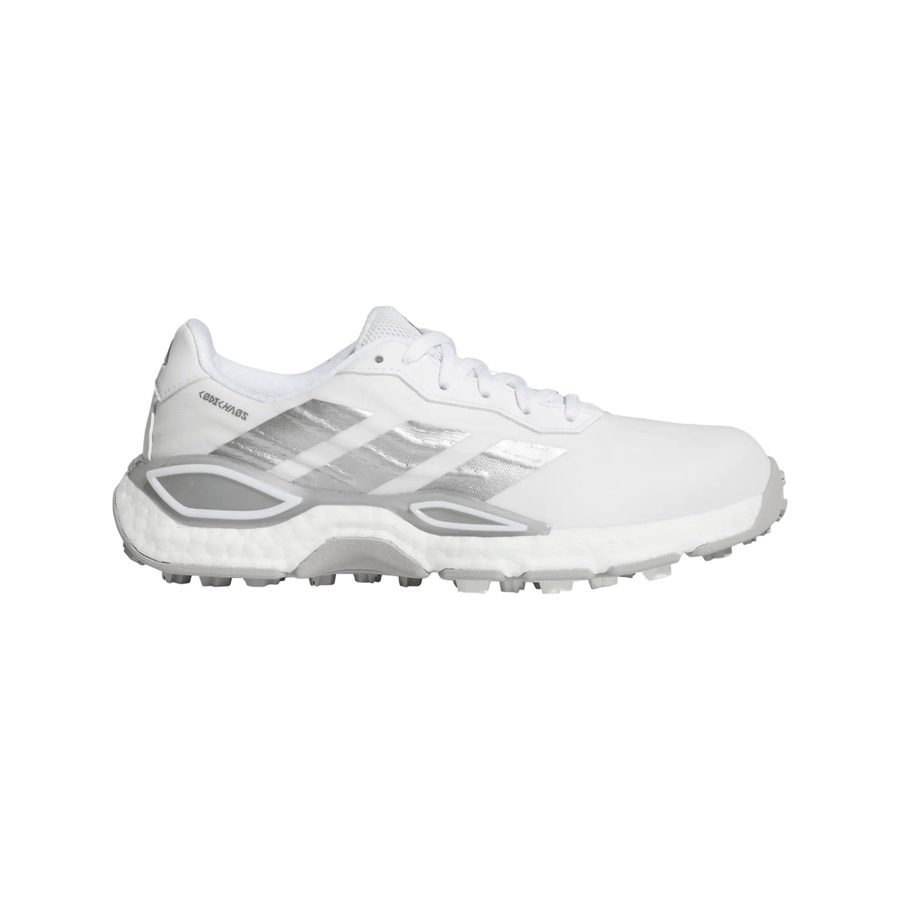 Chaussures de golf sans crampons Adidas Codechaos 27 pour femme - Blanc/Gris
