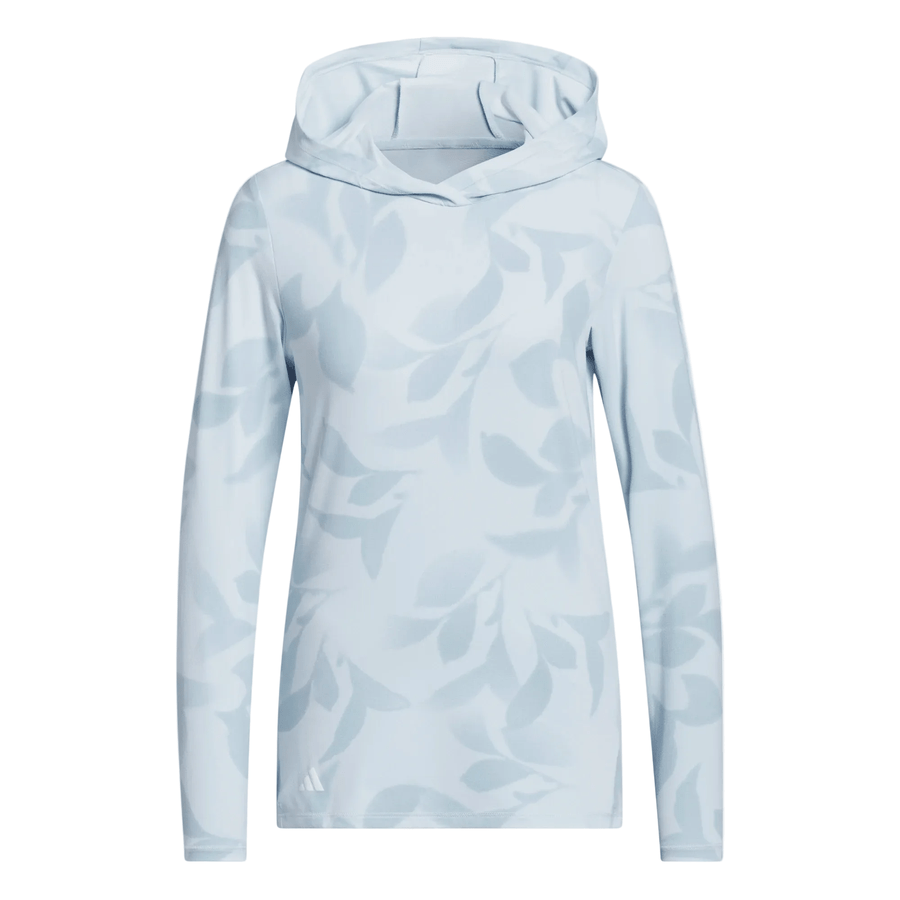 Adidas Ladies Ultimate365 Cool Feeling Printed Hoodie - Blue