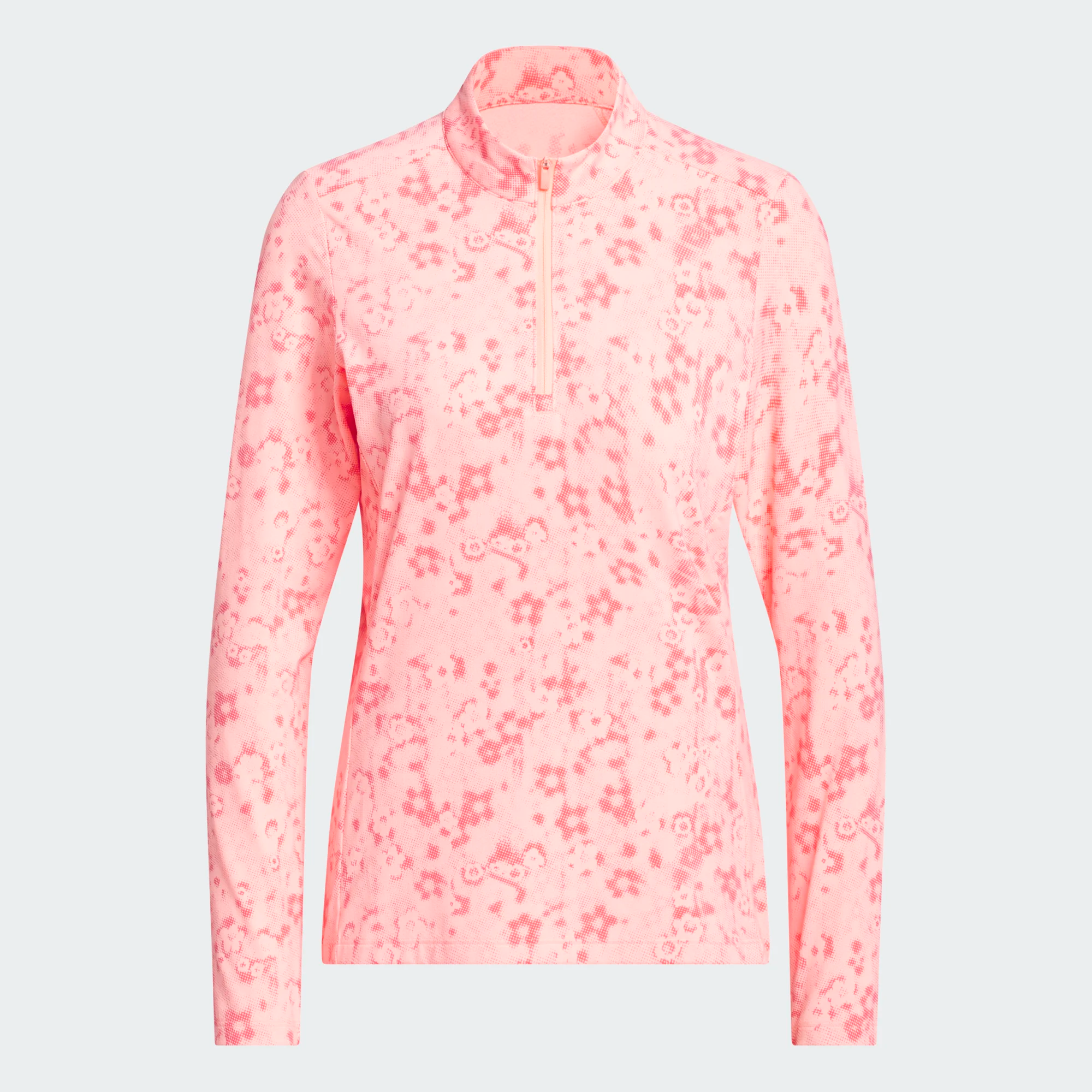 Haut Adidas pour femme Ultimate365 Cool Feeling imprimé à col montant zippé 1/4