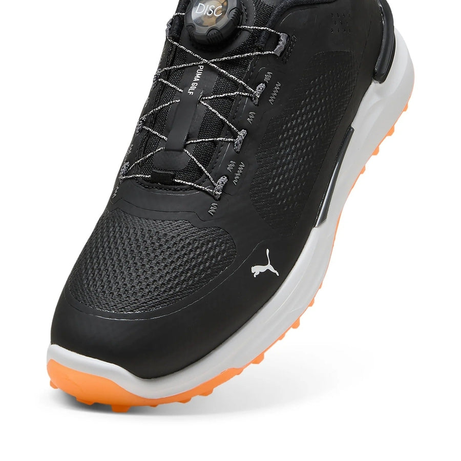 Puma Ignite Elevate 2 Disc Spikeless Golf Shoes - Black/Orange