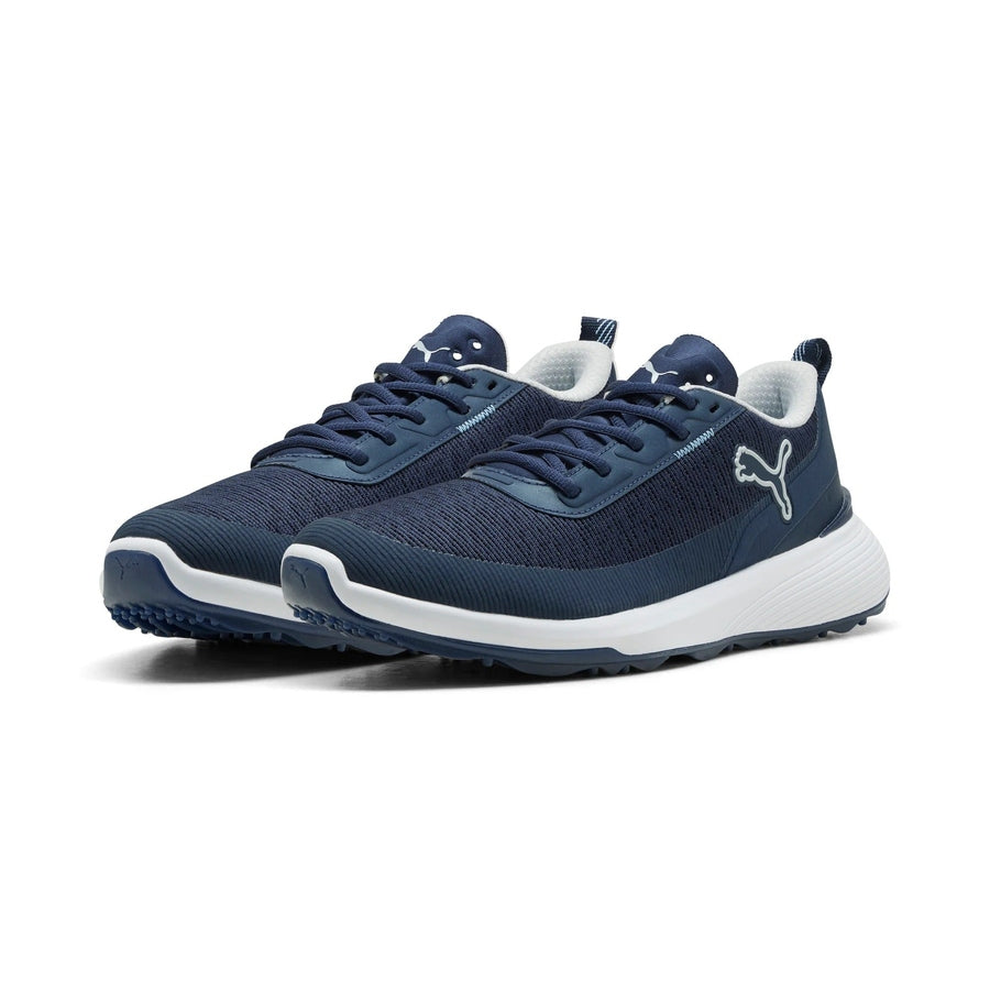 Puma Gruve Sport Spikeless Golf Shoes - Deep Navy/Ash Gray