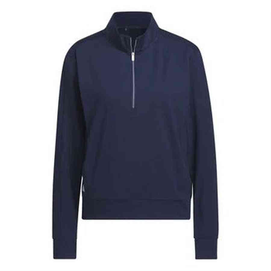 Adidas Ladies Ultimate365 Half-Zip Layering Top - Navy