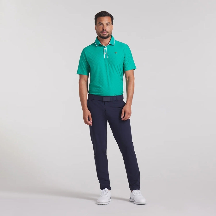 Puma AP Tipped Jacquard Golf Polo - Green