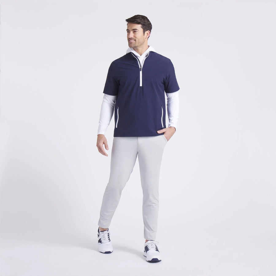 Puma Ripguard Short Sleeve Golf Pullover - Navy