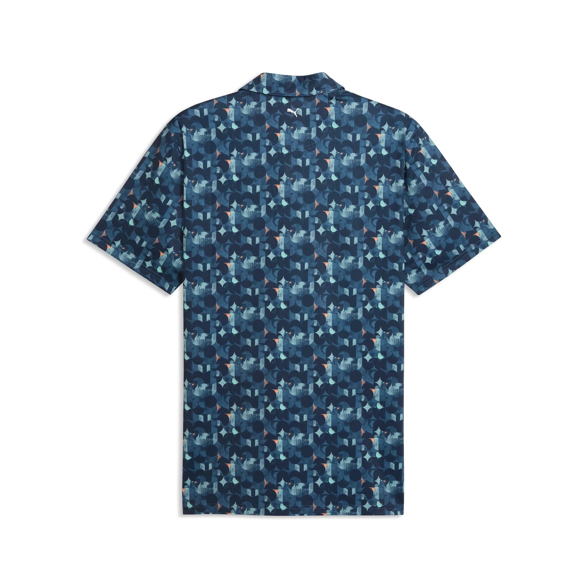 Puma MATTR Deco BN Golf Polo - Navy/Mint