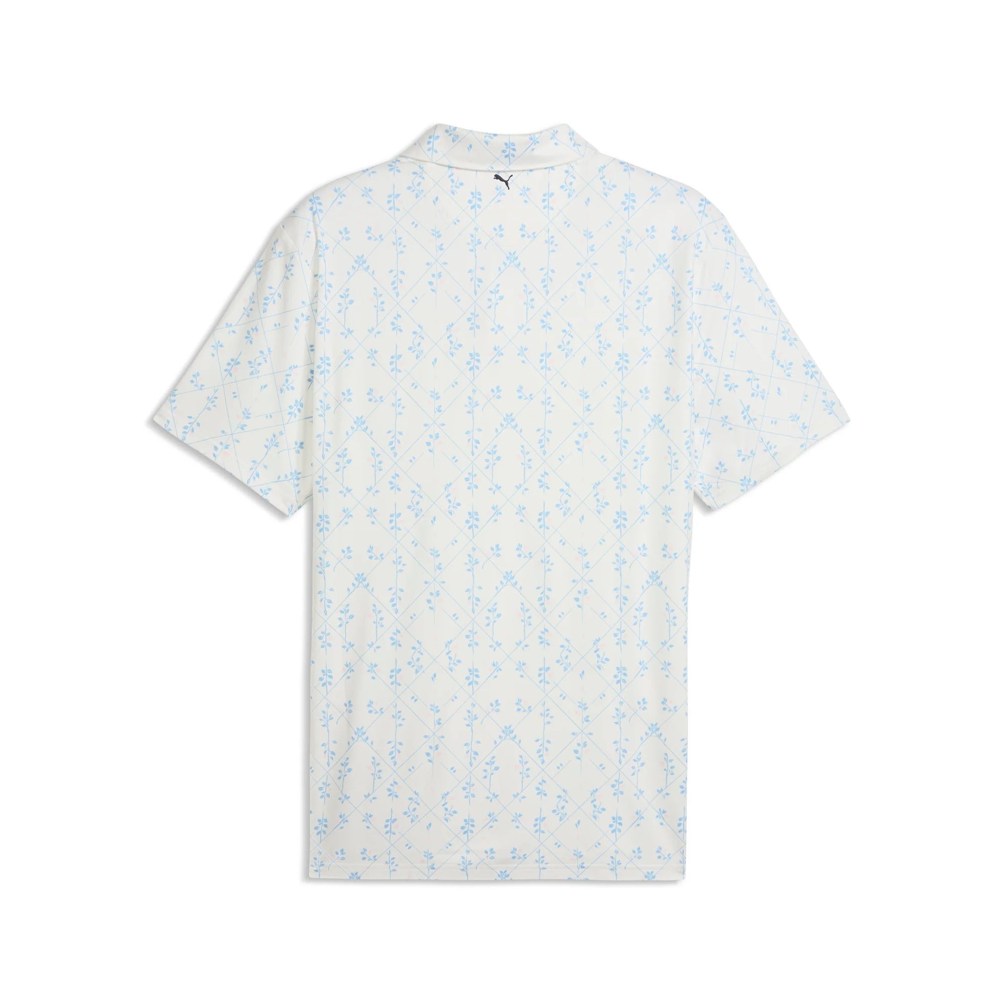 Puma CLOUDSPUN Argyle Bloom BN Golf Polo - White