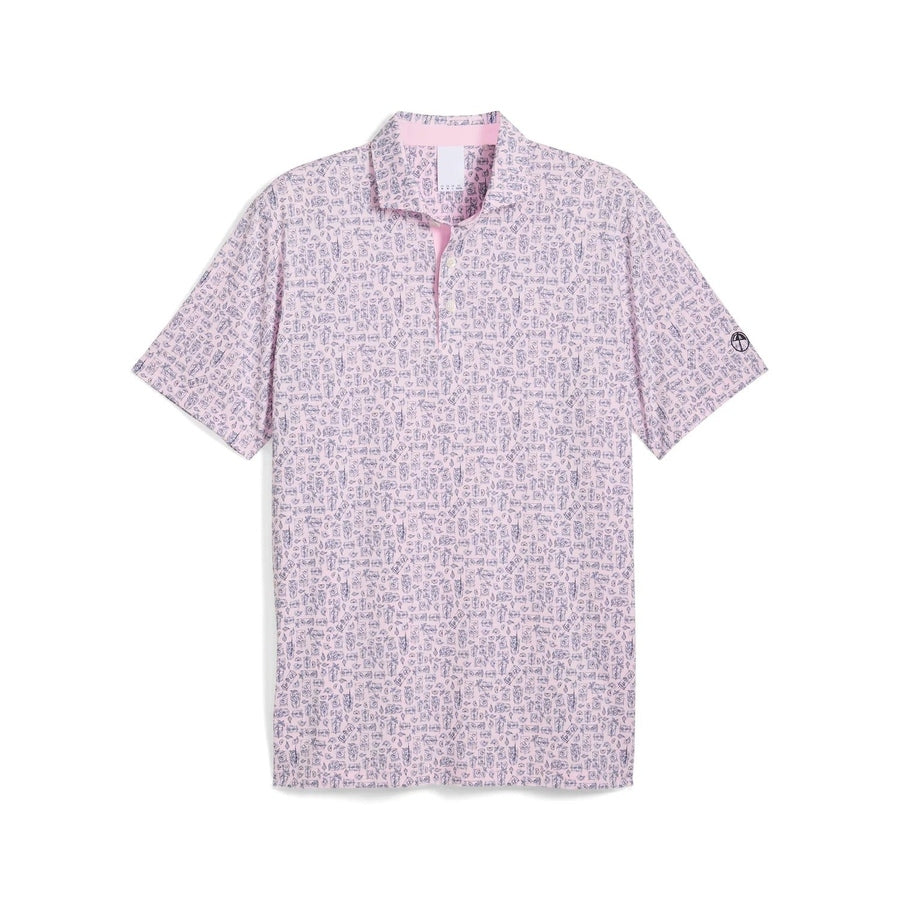 Puma Golf X AP Sketch Polo - Pink