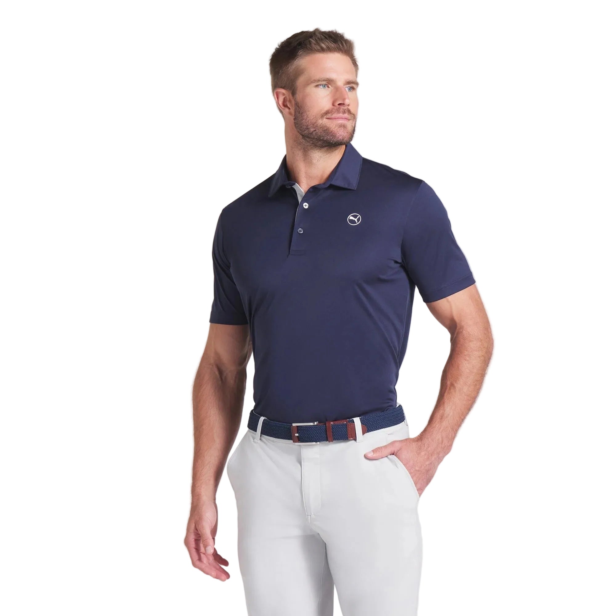 Puma Pure 2.0 LC Golf Polo - Navy