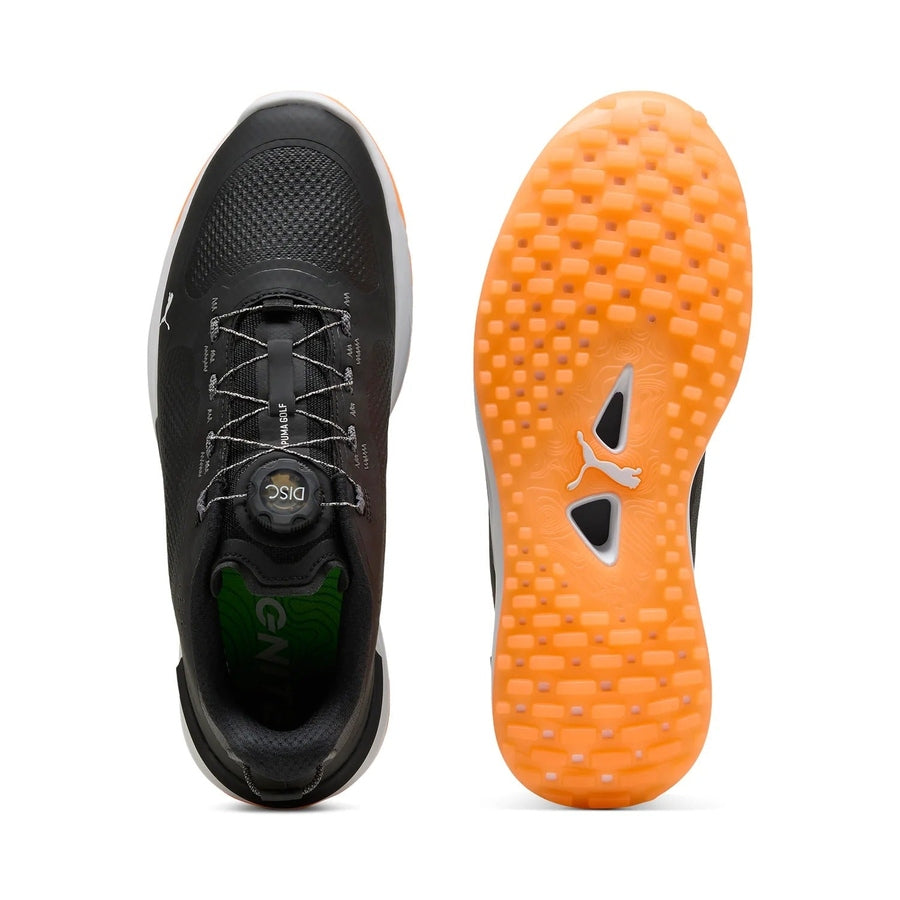 Puma Ignite Elevate 2 Disc Spikeless Golf Shoes - Black/Orange