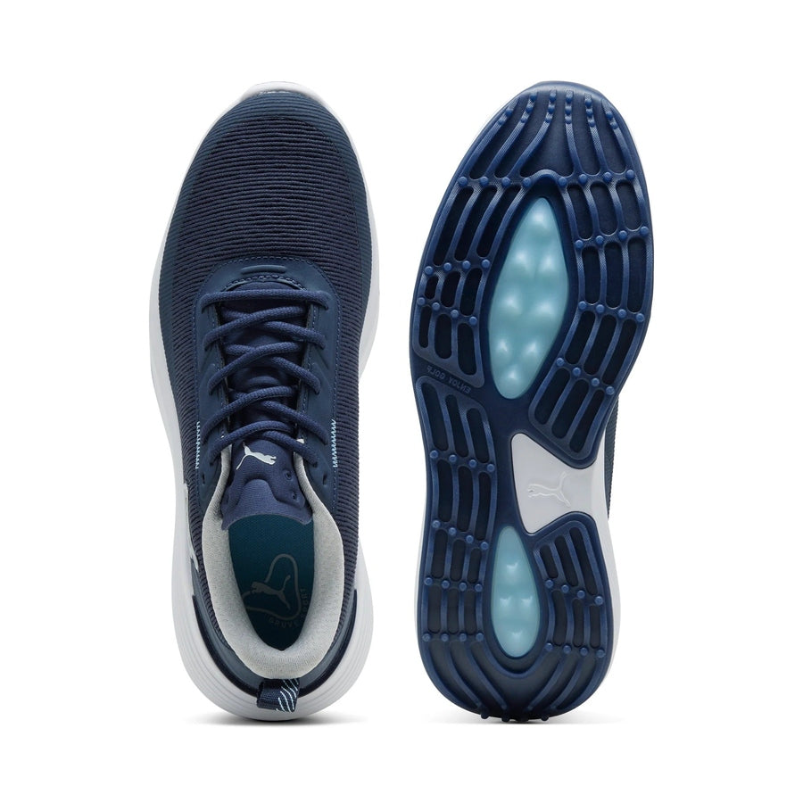 Puma Gruve Sport Spikeless Golf Shoes - Deep Navy/Ash Gray