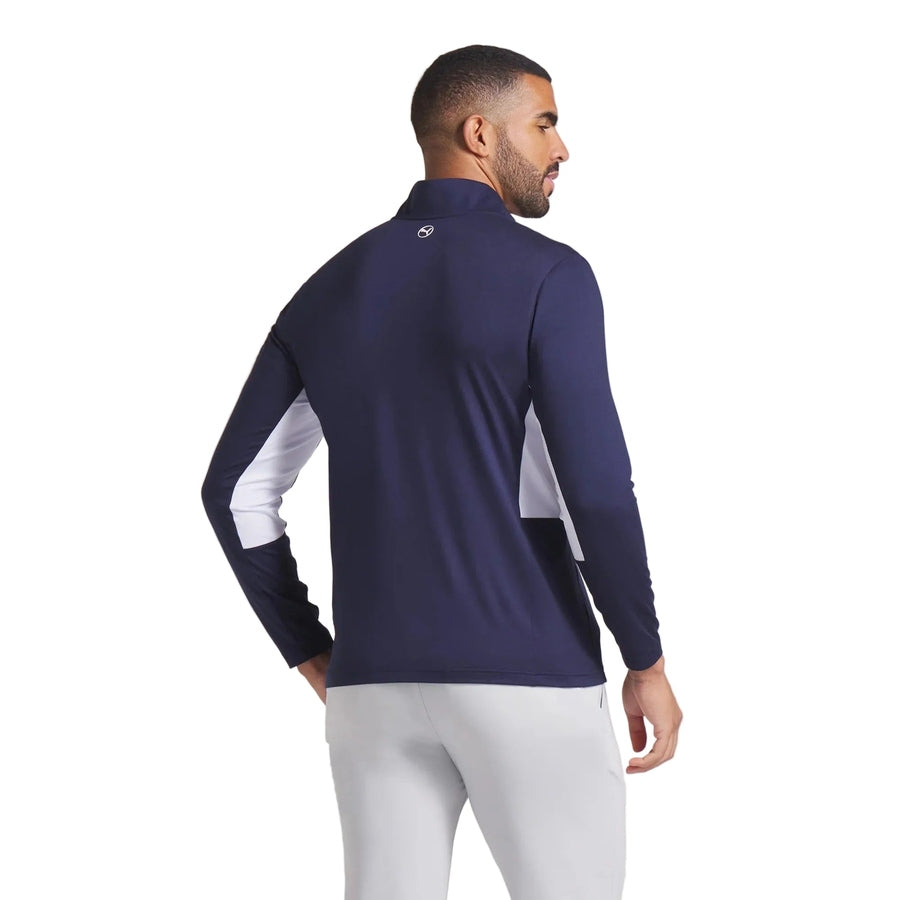 Puma Pure 2.0 1/4 Zip Golf Pullover - Navy