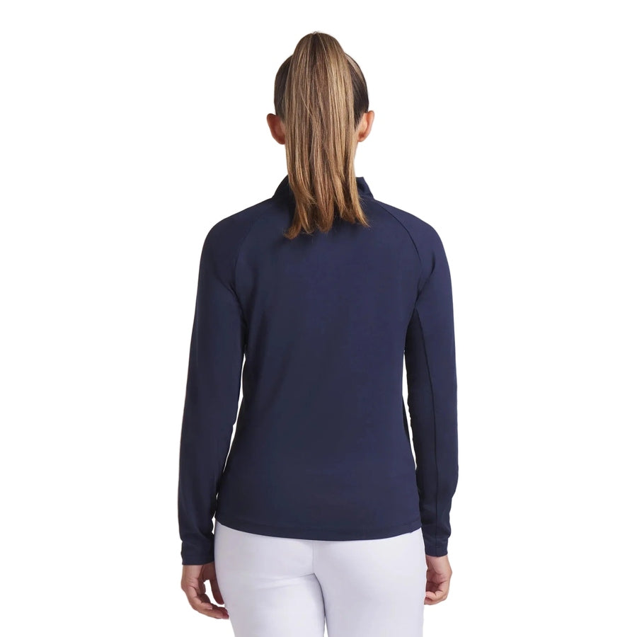 Puma Ladies Pure 2.0 1/4 Zip Pullover - Navy