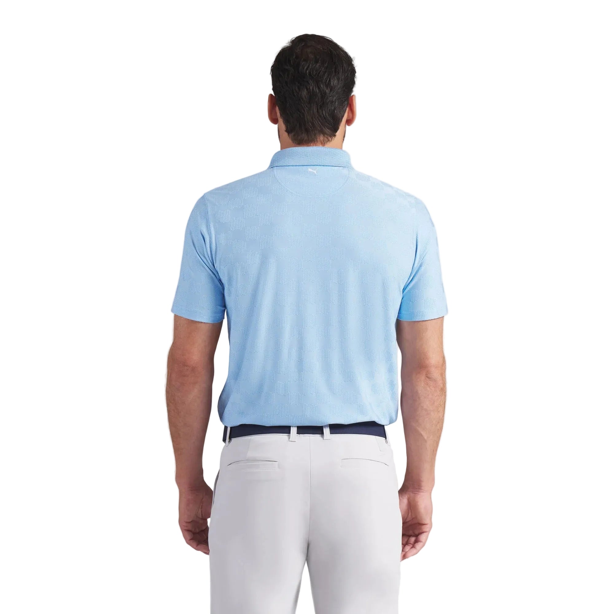 Puma MATTR Check Jacquard BN Golf Polo - Blue