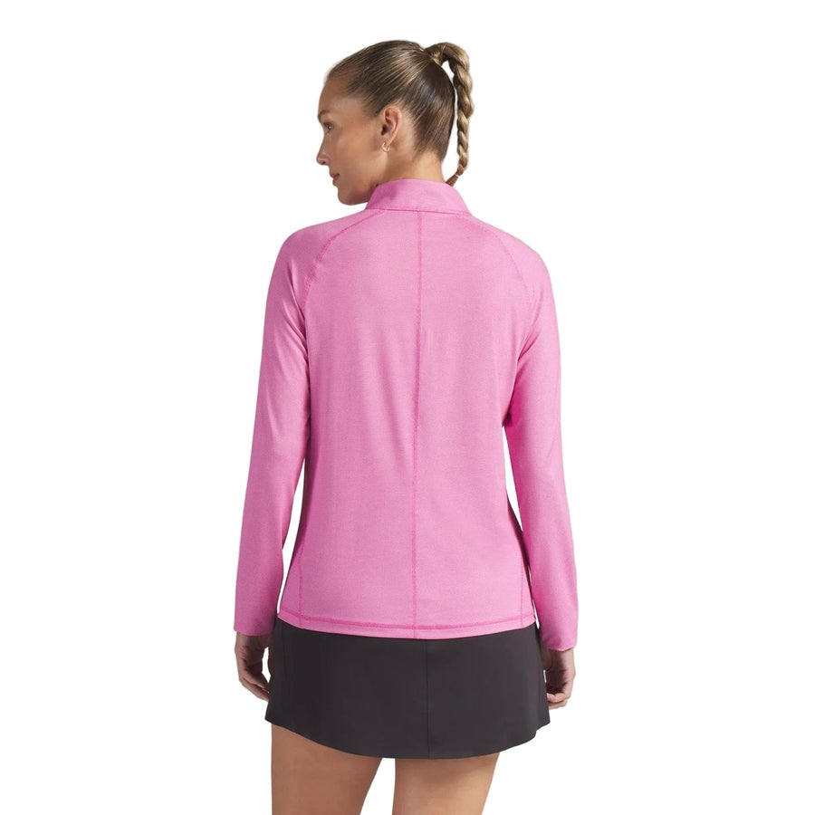 Puma Ladies UV Birdseye 1/4 Zip Golf Jacket - Pink