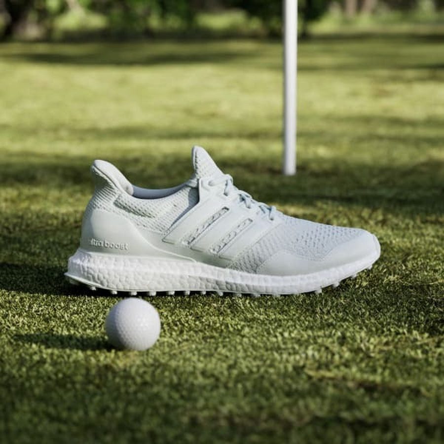 Adidas Ultraboost Spikeless Golf Shoes - Green/White
