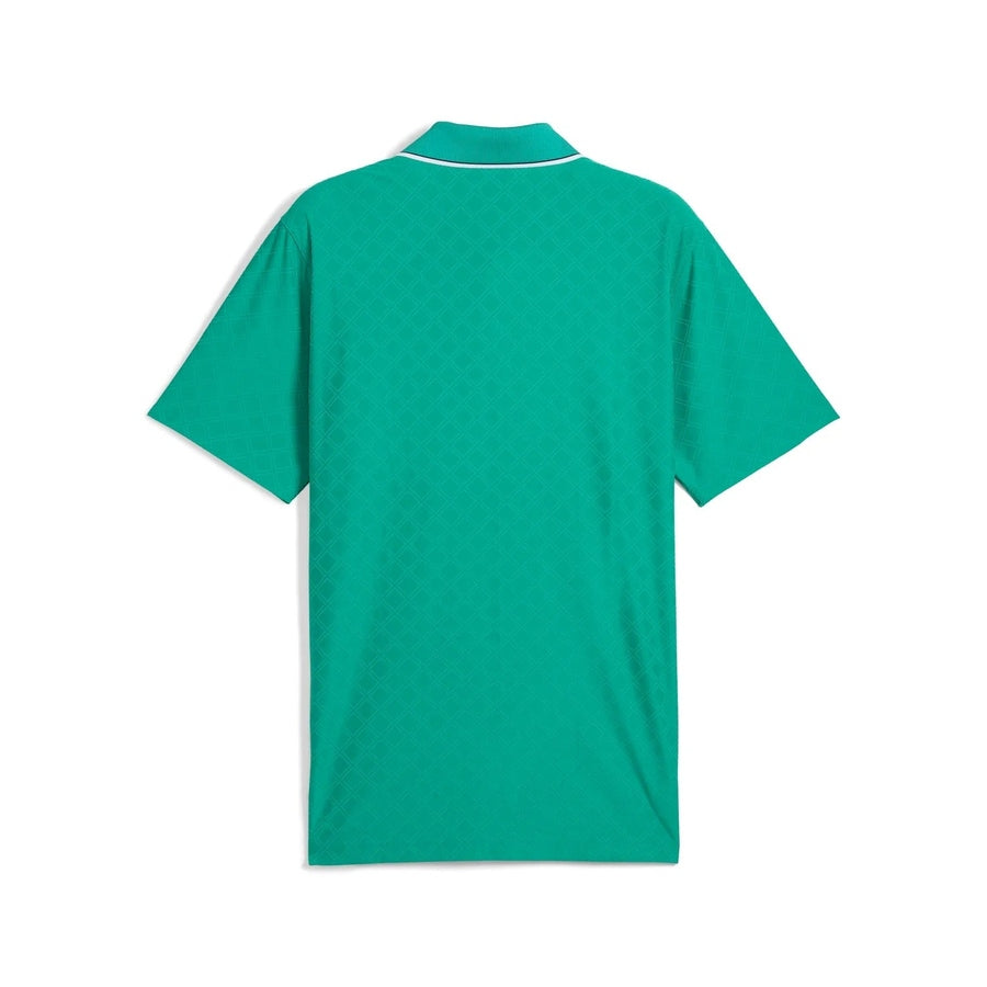 Puma AP Tipped Jacquard Golf Polo - Green
