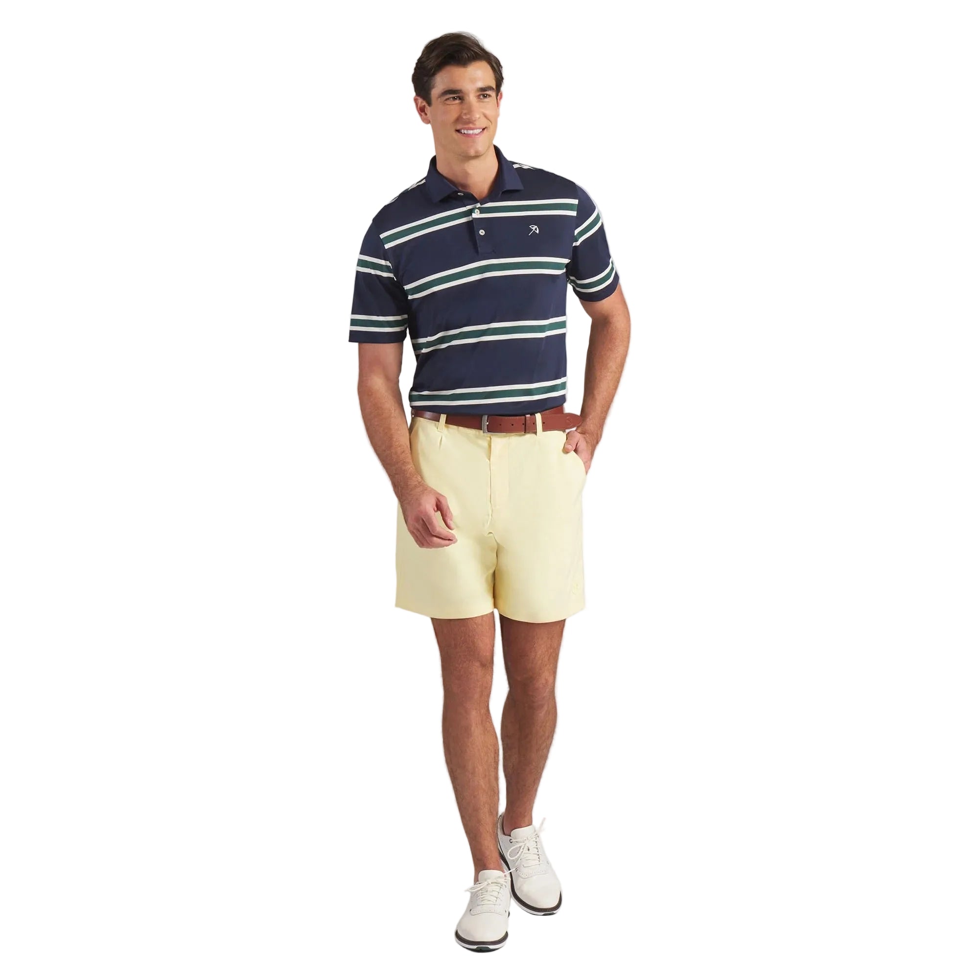 Puma x AP Pique Stripe Golf Polo - Navy