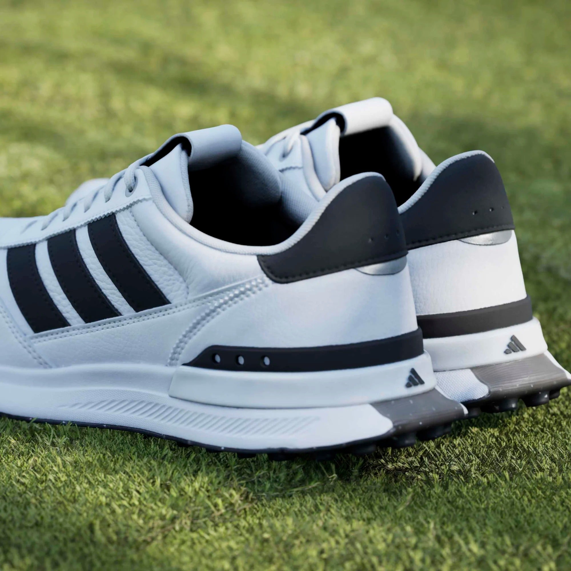 Adidas S2G 26 Leather Spikeless Golf Shoes - White/Black