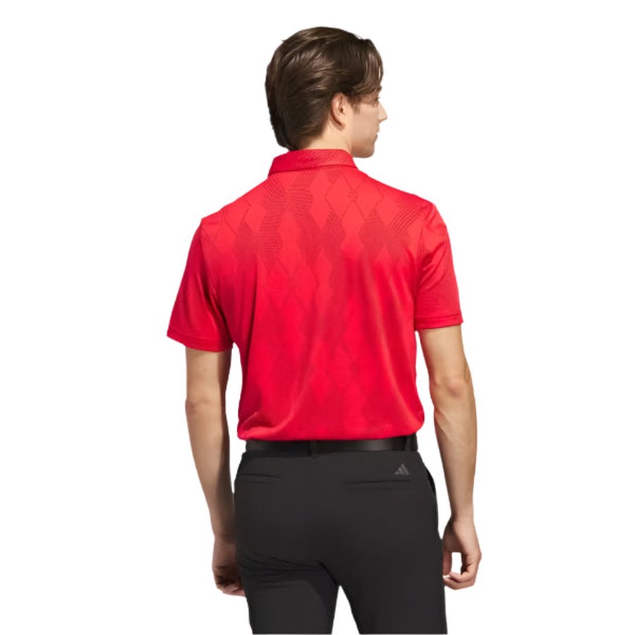 Adidas Ultimate365 Micro Texture Polo Shirt - Red