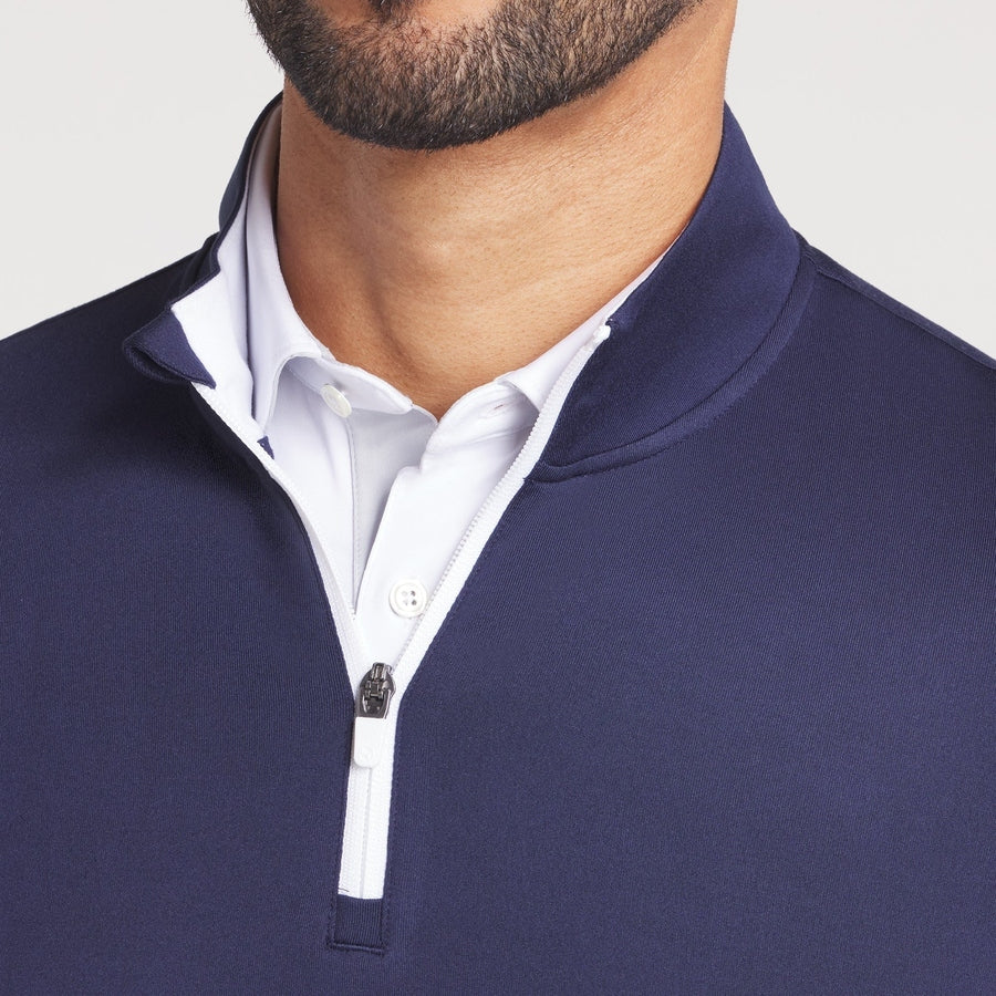 Puma Pure 2.0 1/4 Zip Golf Pullover - Navy