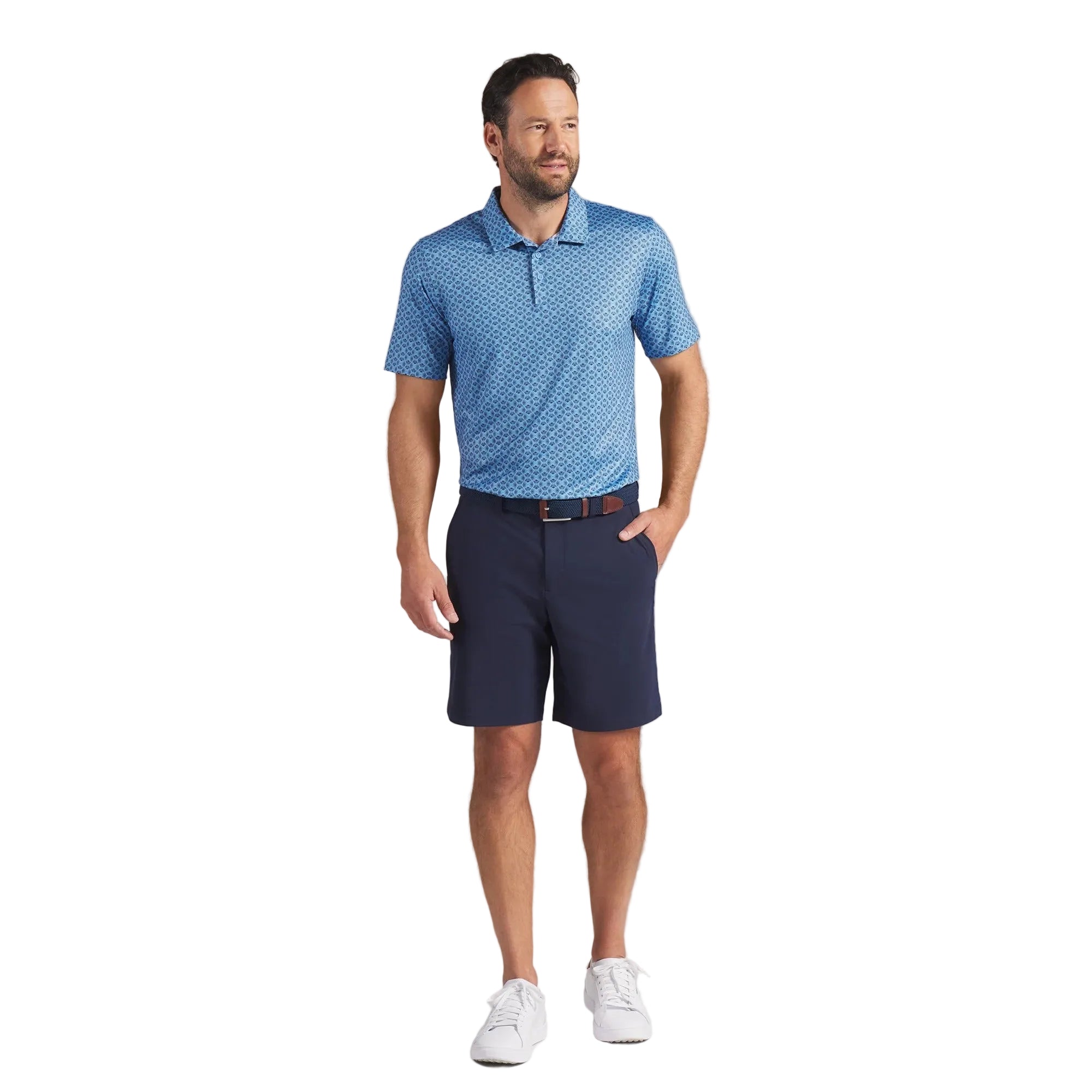 Puma MATTR Scallop BN Golf Polo - Blue