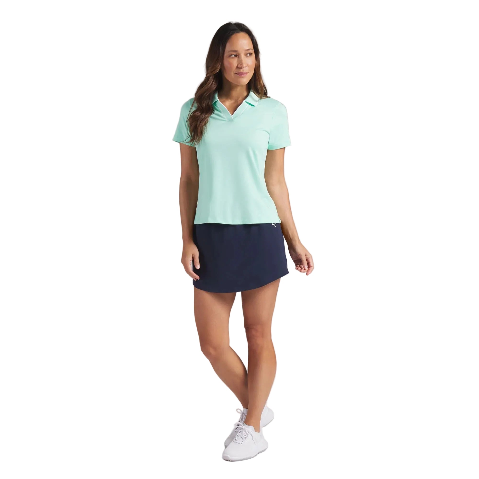 Puma Ladies CLOUDSPUN Essential Short Sleeve Golf Polo - Mint