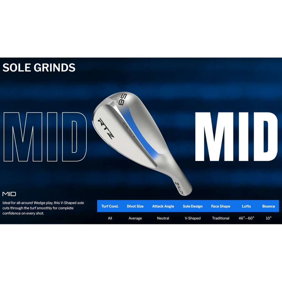 Cleveland RTZ Black Satin Wedge - FREE Custom Options