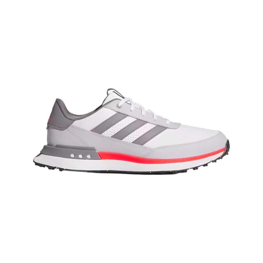 Adidas S2G 24 Leather Spikeless Golf Shoes - White/Red
