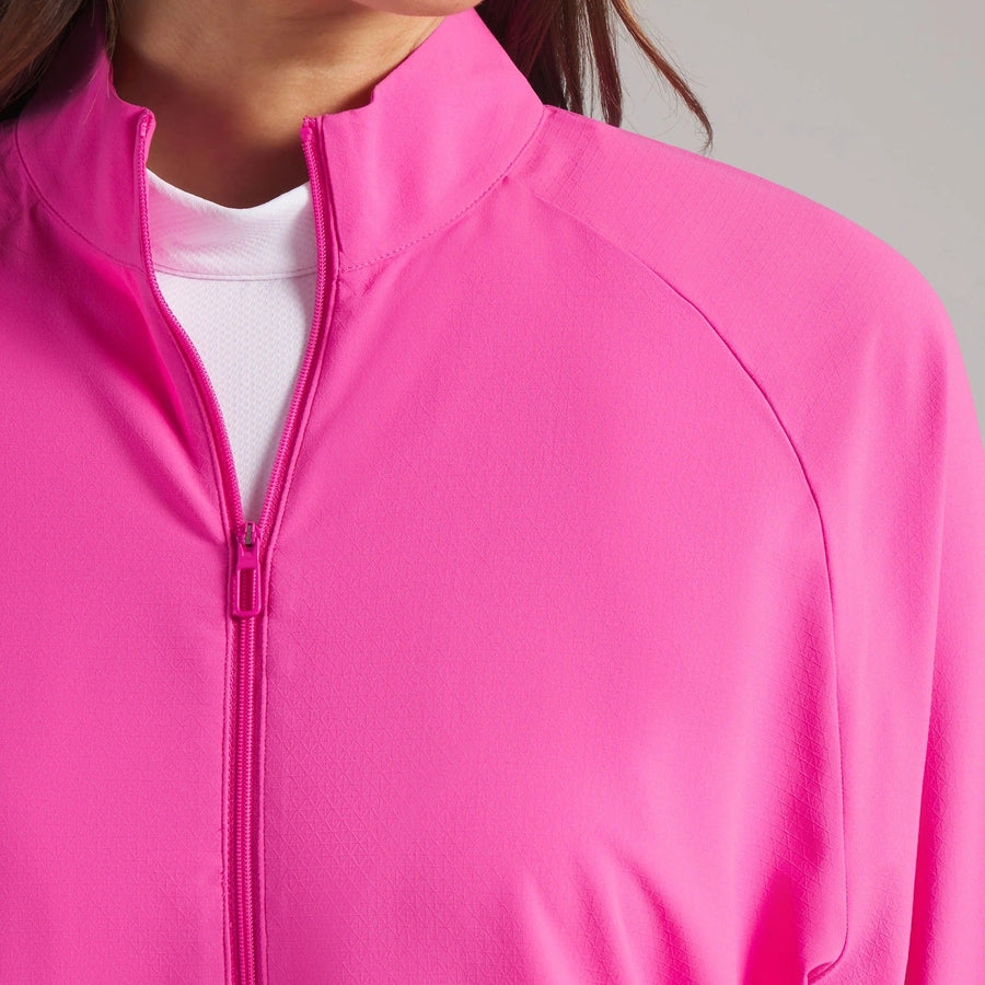 Puma Ladies Full-Zip Wind Golf Jacket - Pink