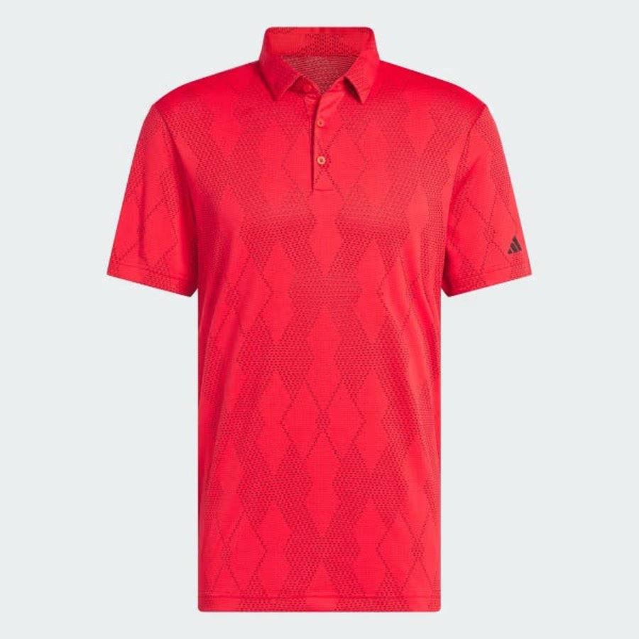 Adidas Ultimate365 Micro Texture Polo Shirt - Red