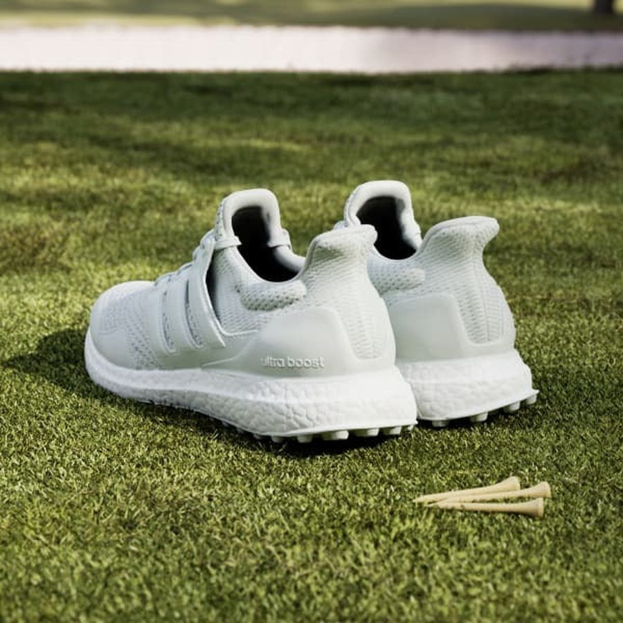 Adidas Ultraboost Spikeless Golf Shoes - Green/White