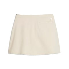 Puma Ladies X AP A-Sym Pleat Golf Skirt - Off White