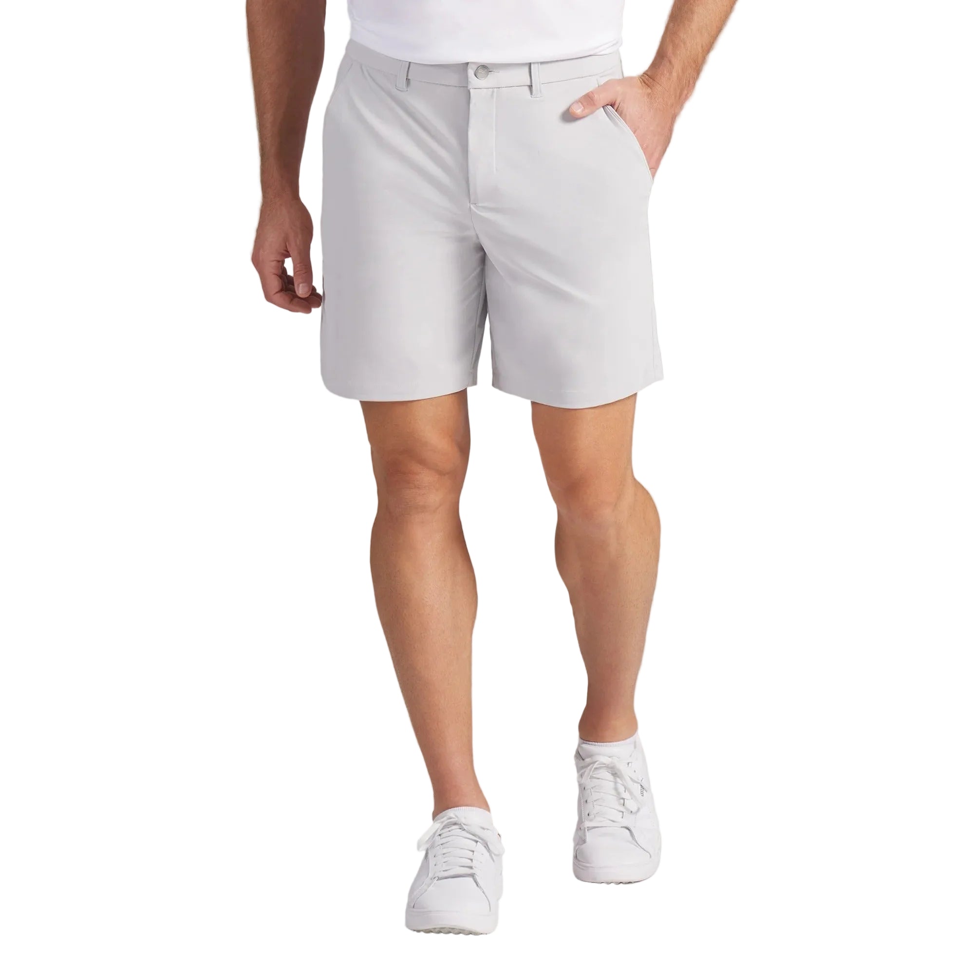 Puma 101 Premier 8" Golf Shorts - Gray