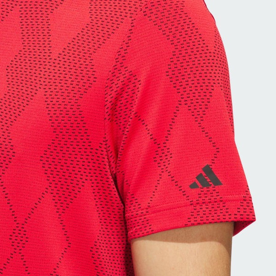 Adidas Ultimate365 Micro Texture Polo Shirt - Red