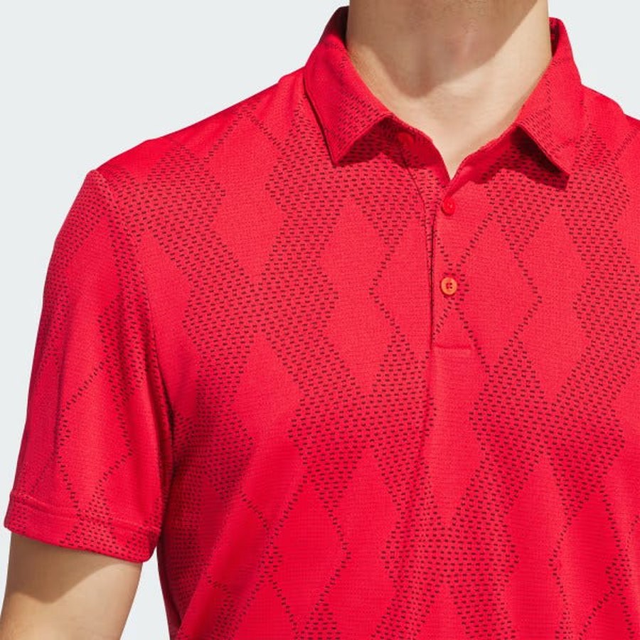 Adidas Ultimate365 Micro Texture Polo Shirt - Red