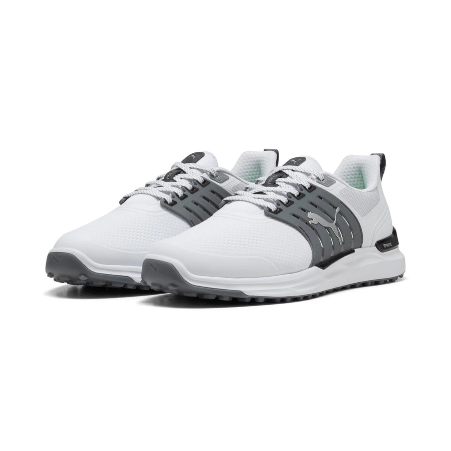 Puma Ignite Elevate 2 Wide Spikeless Golf Shoes - White/Slate Sky