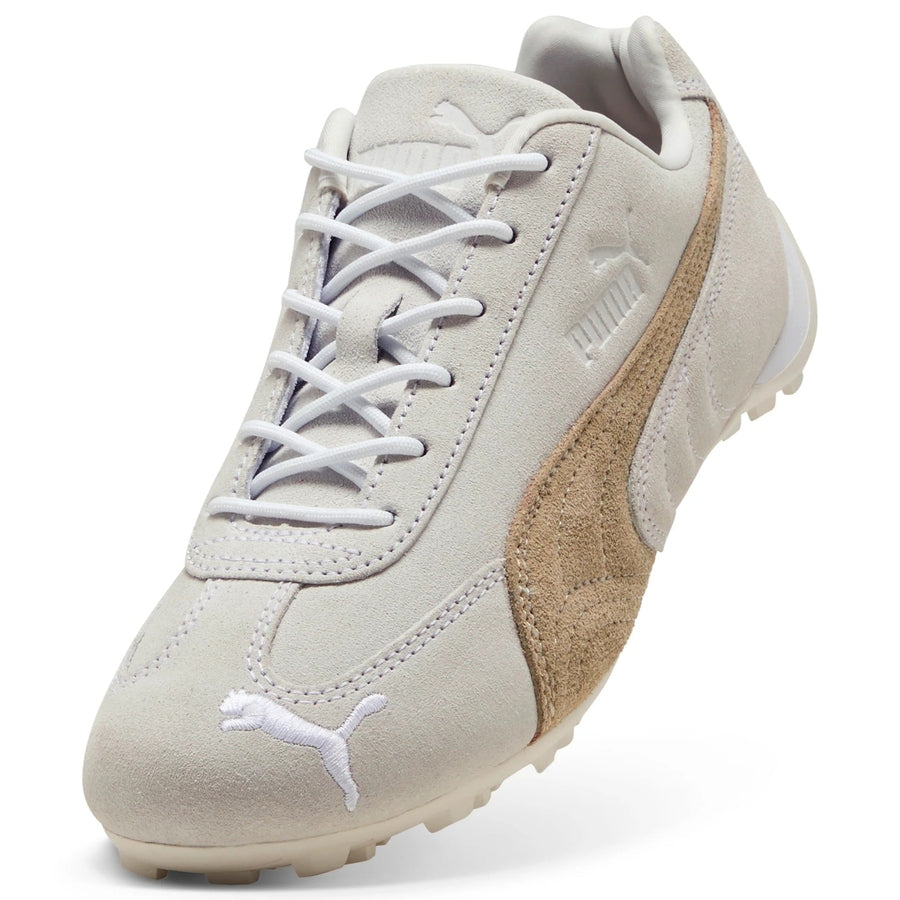 Puma Ladies Speedcat G Spikeless Golf Shoes - White/Coffee