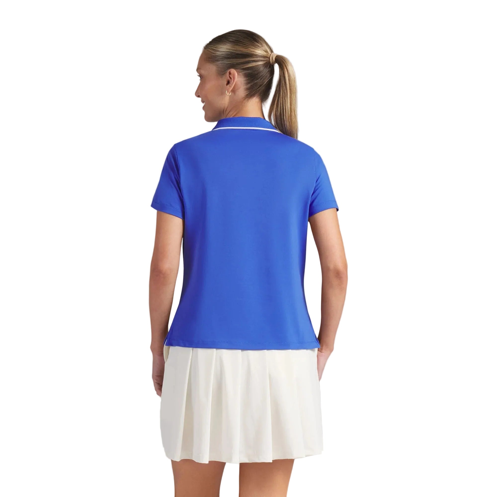 Puma Ladies CLOUDSPUN Essential Short Sleeve Golf Polo - Blue