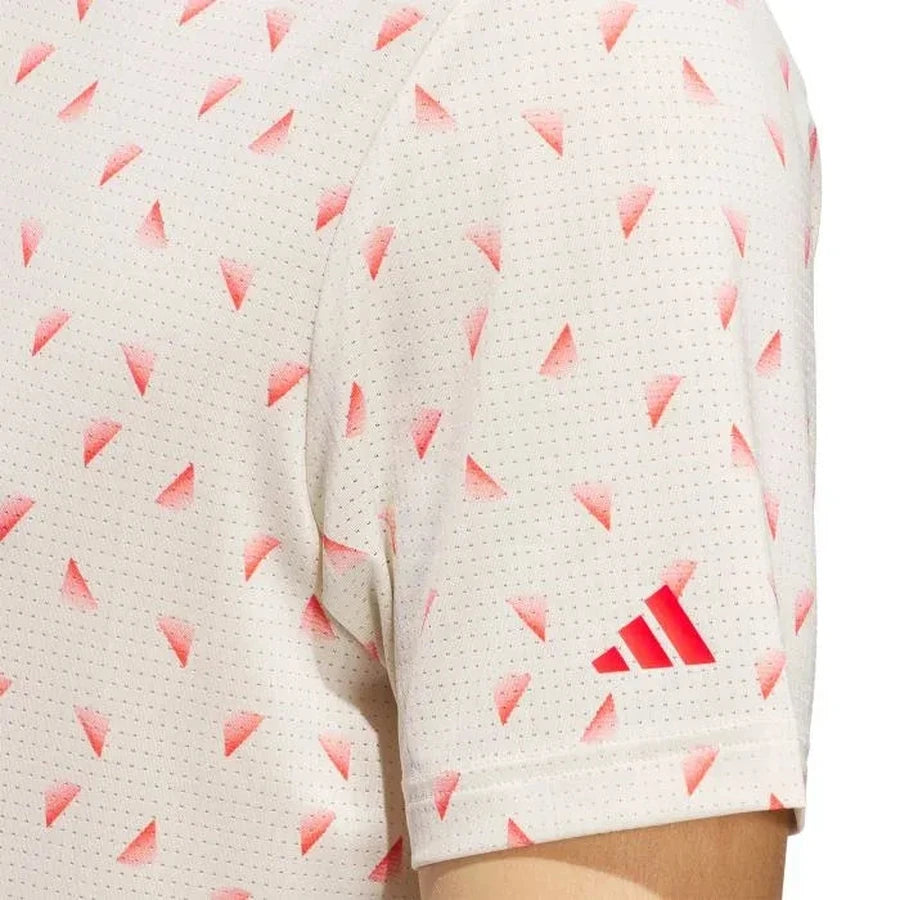 Adidas Ultimate365 Printed Mesh Polo - Pink