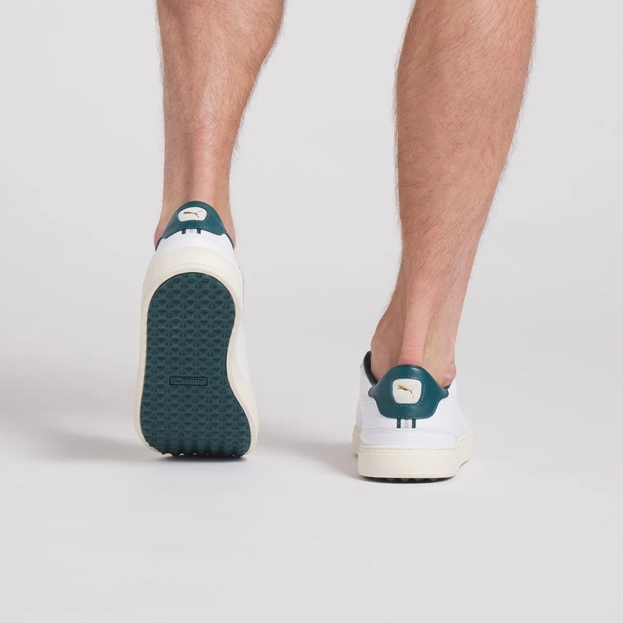 Puma Classic G Spikeless Golf Shoes - White/Green