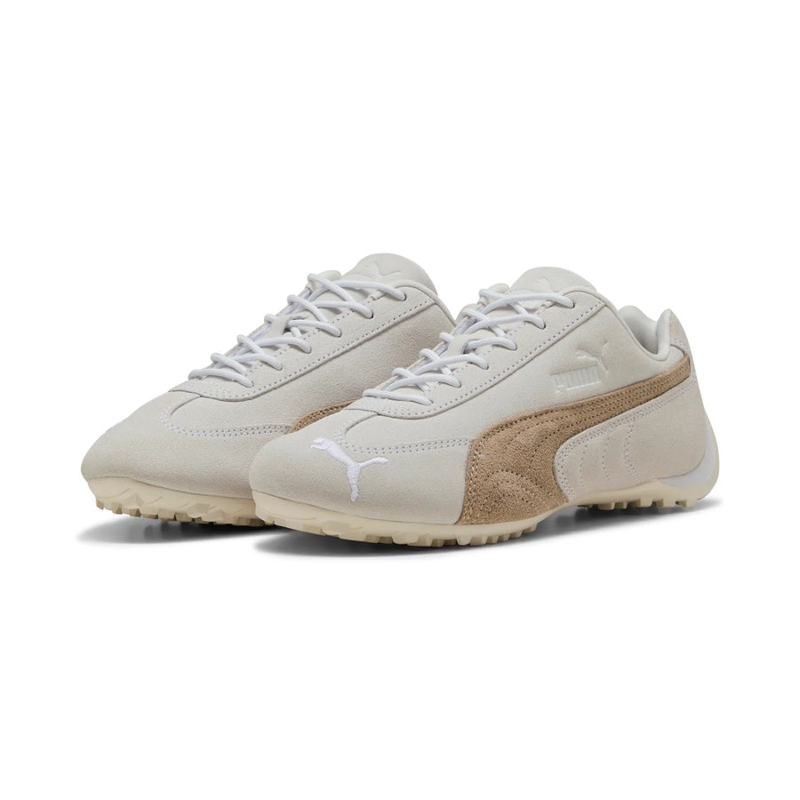 Puma Ladies Speedcat G Spikeless Golf Shoes - White/Coffee