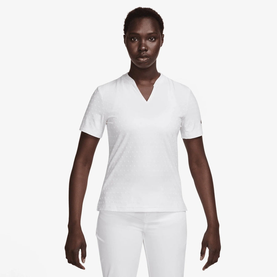 Nike Tour Ladies Dri-FIT Short-Sleeve Blade Jacquard Golf Polo